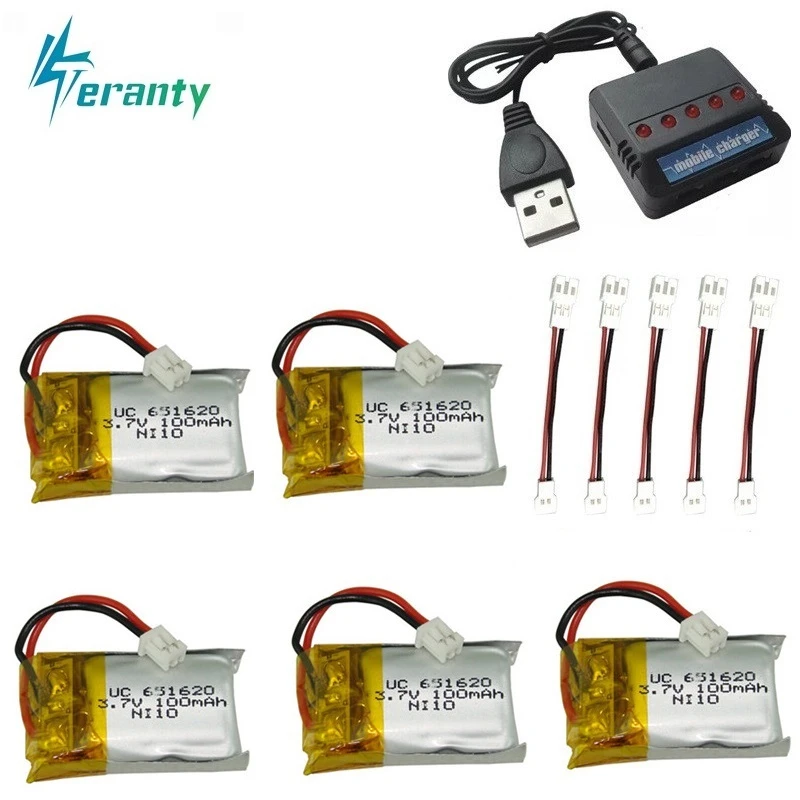 3 7 v 100mah Lipo батарея + зарядное устройство для Cheerson Cx 10 10a FQ777 124 Hubsan Q4 Wltoys V272 Мини Rc