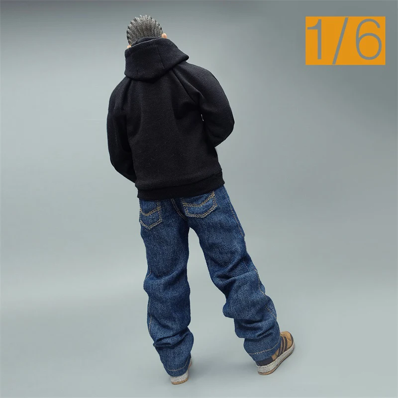 

1/6 Scale DAM Gang Trend Hoodies Sweater Changyi Hip Hop Jeans For 12 Inch Doll Soldier Figures Collection