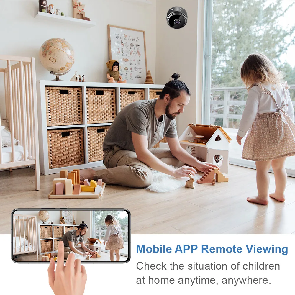 LS VISION Мини камера беспроводная Wifi IP домашняя охранная система DVR ночного видения удаленная камера движения видеокамеры.