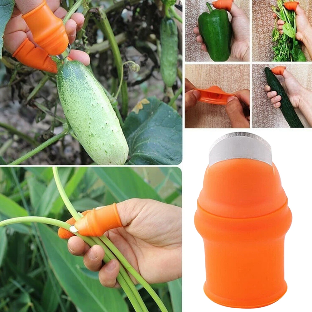 

Vegetable Pruning Picking Device Protective Finger Tools Agricultural Rubber Garden Thumb Cutter Fast Separator Harvesting Plant