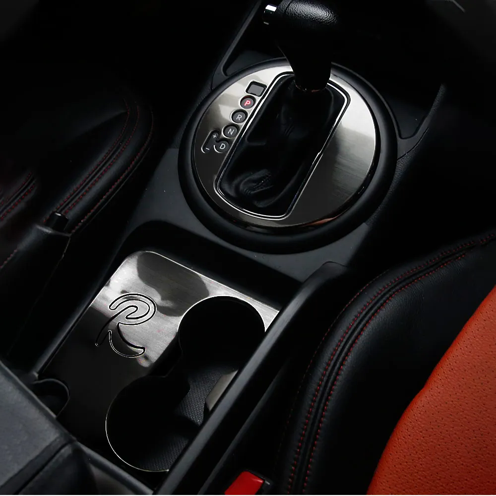 A and B Black Для KIA Sportage R 2011 2012 2013 аксессуары для автомобиля водная чашка панель переключения передач интерьерное декоративное покрытие из нержавеющей стали - Название цвета: A and B Black