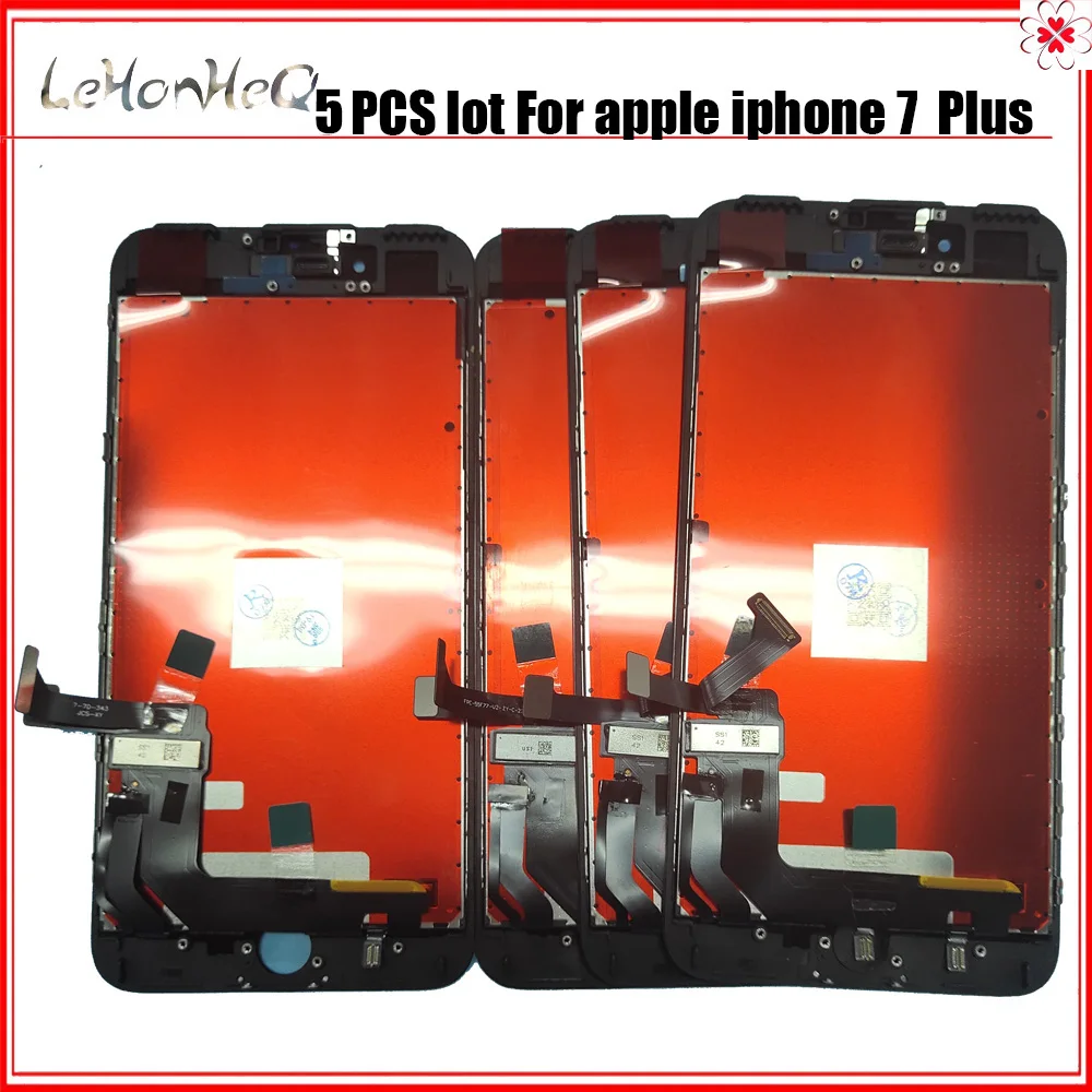5 шт./лот ЖК дисплей для iPhone 7 Plus экран с дигитайзером в сборе сенсорным экраном