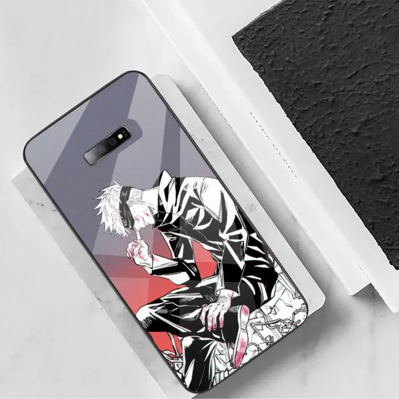 

Jujutsu Kaisen Satoru Gojo anime Phone Case Tempered glass For Samsung S6 S7 edge S8 S9 S10 e plus note8 9 10 pro