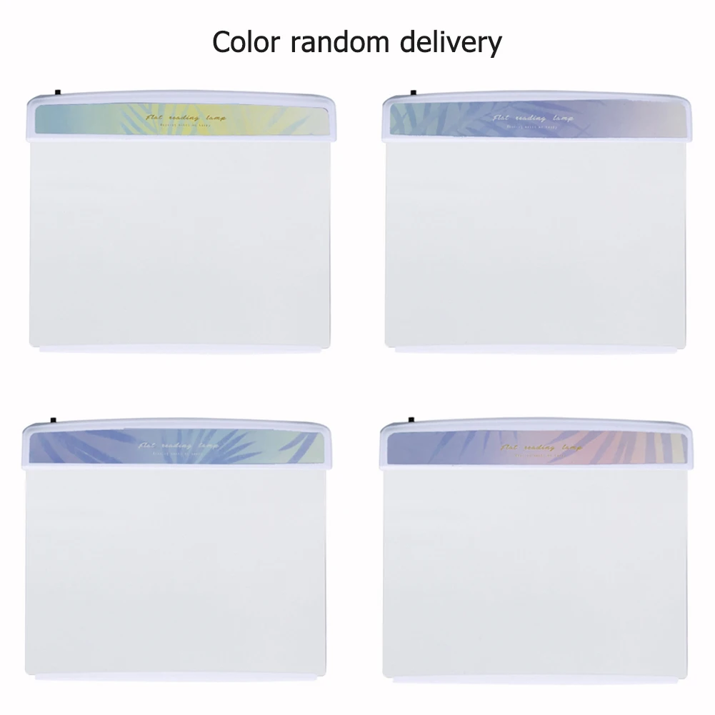 

Creative Flat Plate LED Book Light Reading Night Light Portable Travel dormitory Led Desk Lamp Eye Protect for Home Bedroom New
