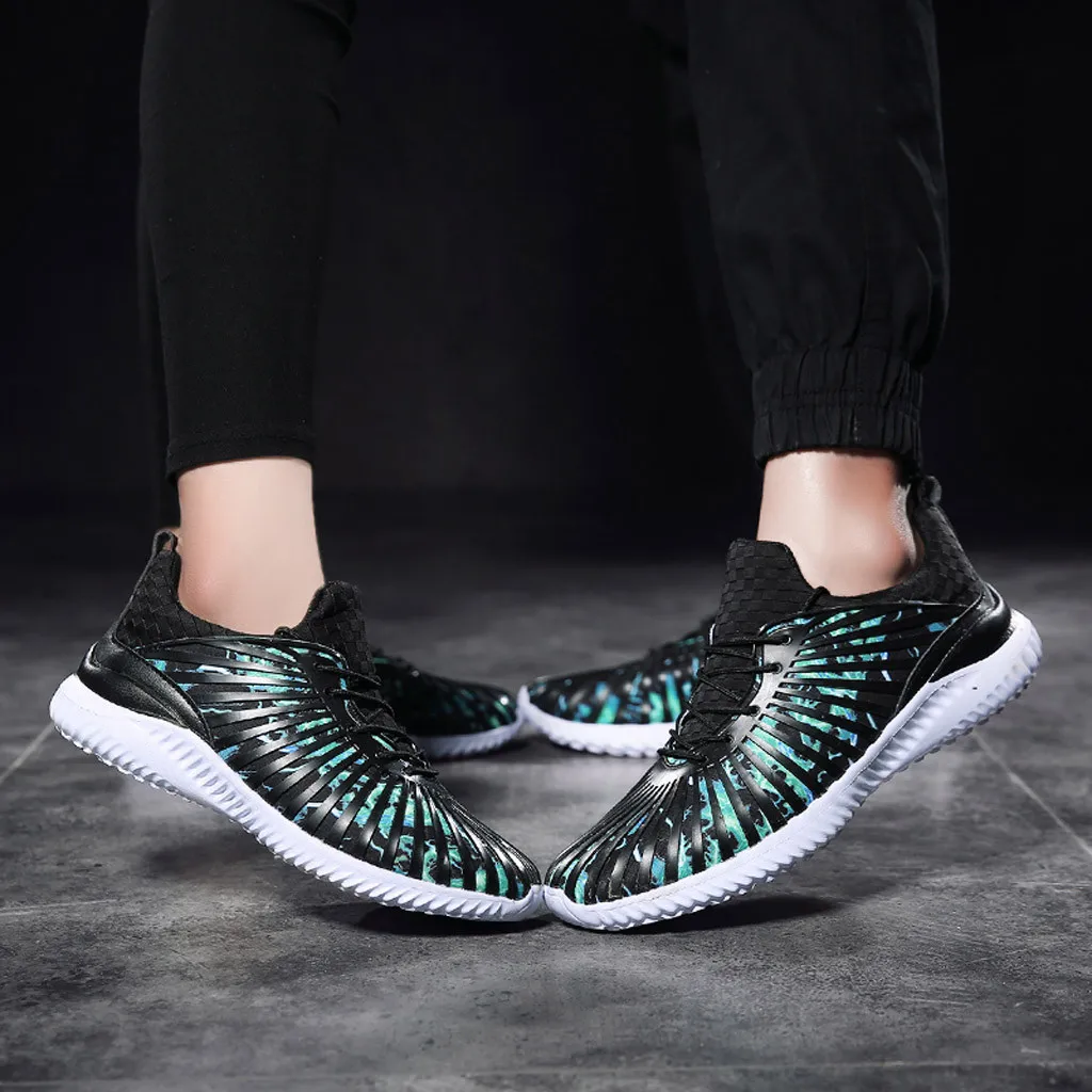 

2020 Couple Sneakers Women Plus Size Wear-resistant Sneakers Outdoor Running Sports Shoes Men Breathable Casual Loafers