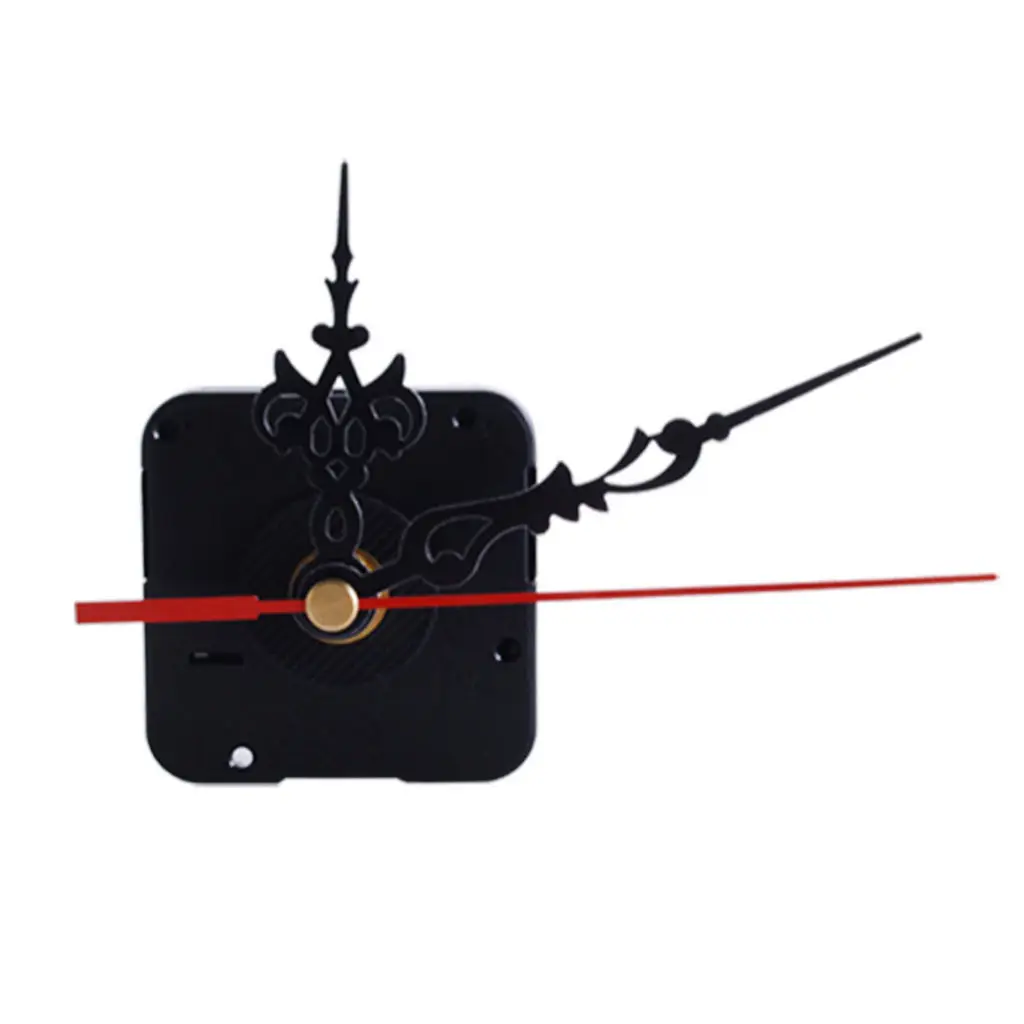 

Quartz Clockwork with 3 Different Clock Hands | Ticking Softly | Black