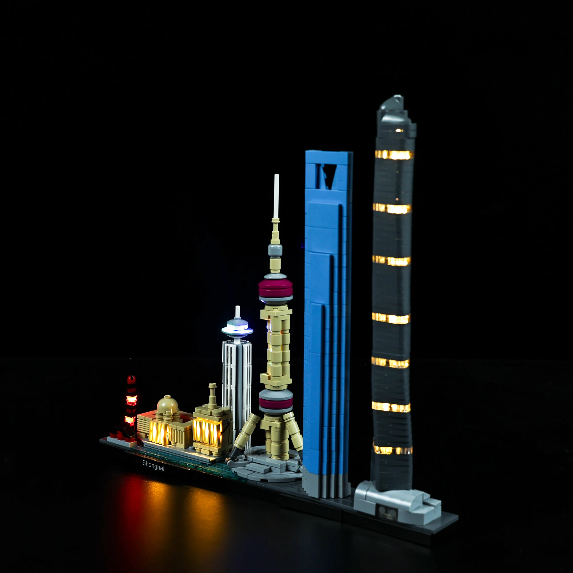 Набор светодиодсветильник для архитектуры Shanghai совместимый с 21039 строительными