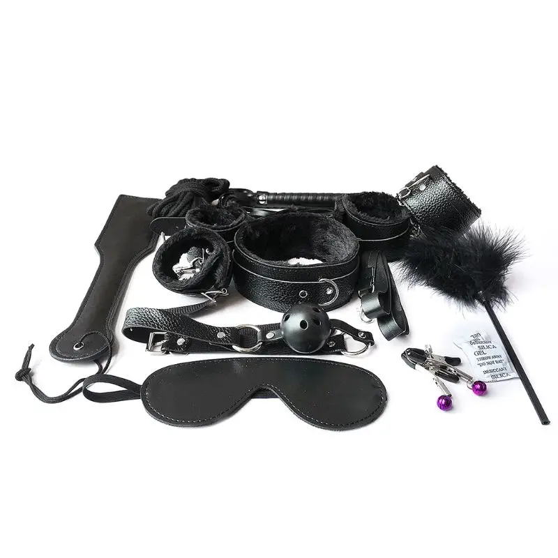 10 шт. стимулирующие ограничения бондажный комплект БДСМ искусственная кожа