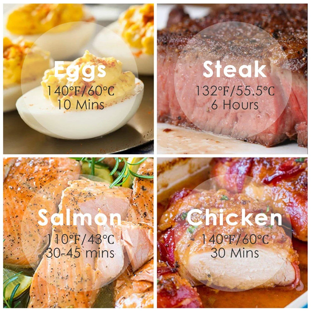 Кухонная вакуумная медленная Sous Vide плита для готовки 1800 Вт из нержавеющей стали мощный циркулятор с ЖК-цифровым дисплеем