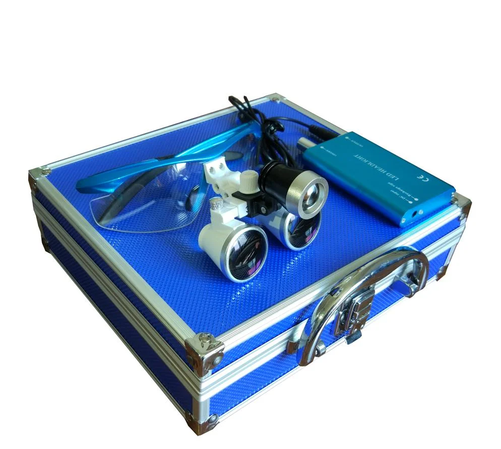 Медицинский налобный фонарь Wondcon светодиодный с лупой 3 5x регулируемый высокой