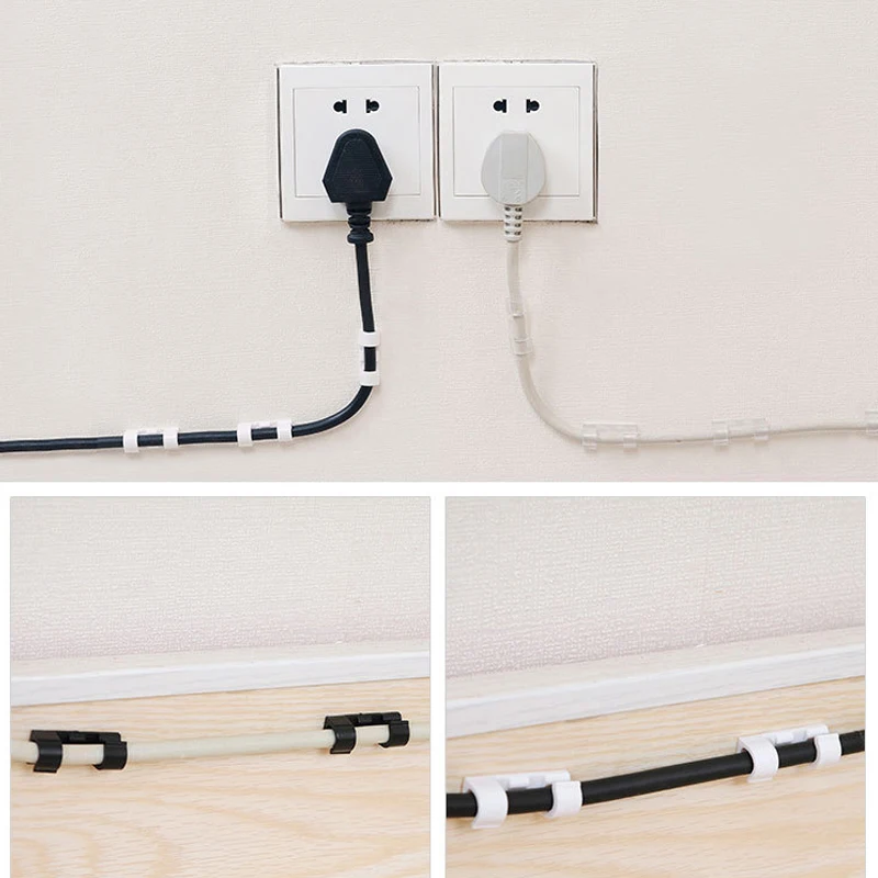 Зажимы для проводов клейкий органайзер рабочего стола и зажимы держатель