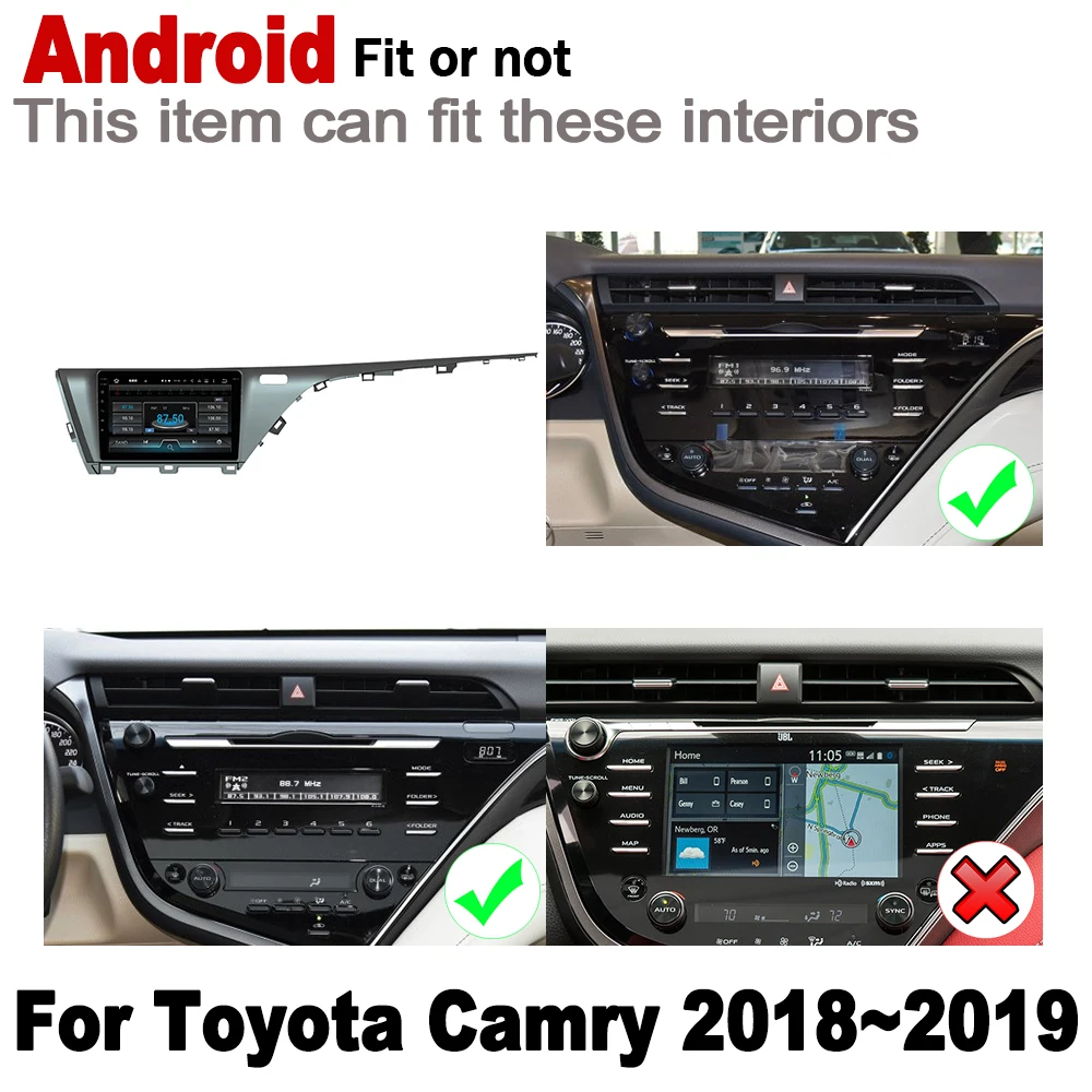 Для Toyota Camry 2018 2019 дюймов типоразмер 2DIN проектор GPS навигация мультимедийная