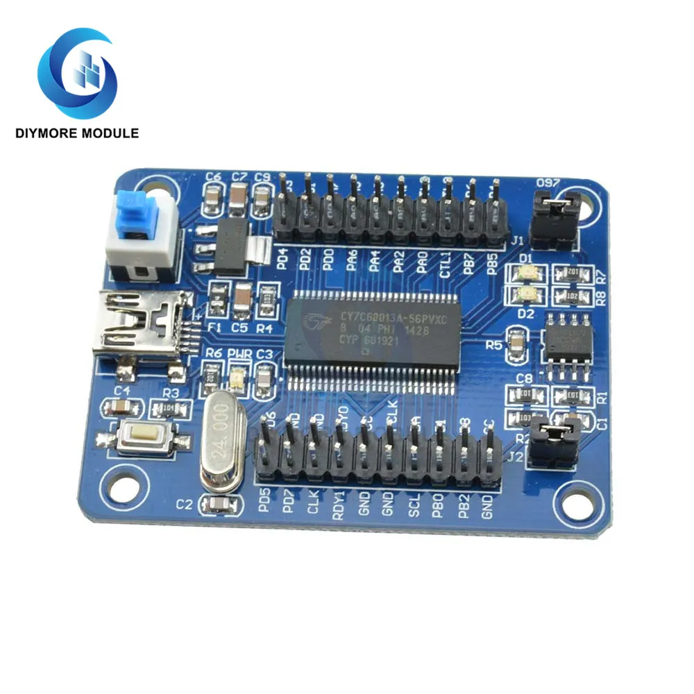 Модуль микроконтроллера USB 2 0 CY7C68013A двигатель с последовательным интерфейсом +