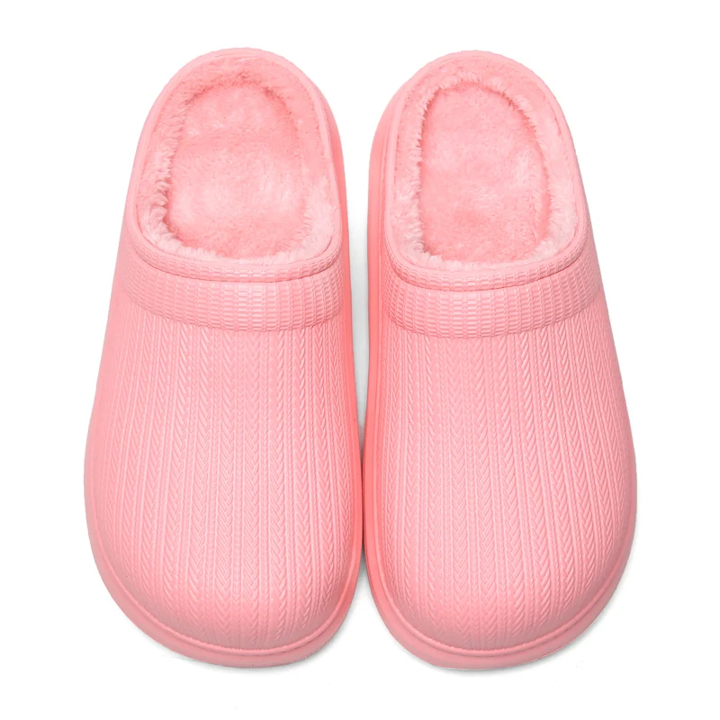 

Men's slippers Home Winter Indoor Warm ShoesWomen Thick Plush Waterproof Warm Home Slipper Couple Indoor Cotton Flip Flops Shoes