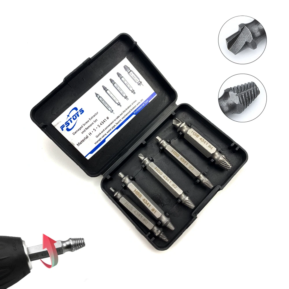 5 шт. набор инструментов для удаления поврежденных болтов #0 #1 #2 #3 #4|Сверла| |