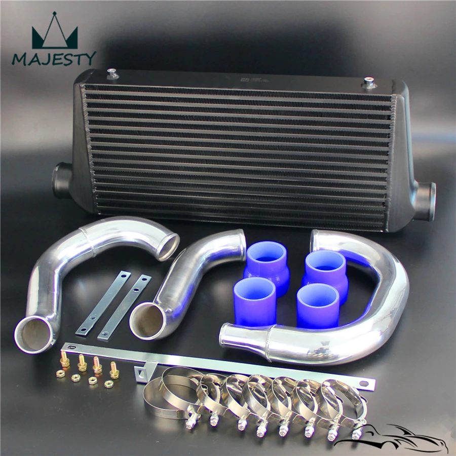 Комплект черного интеркулера с передним креплением комплект трубопроводов для M