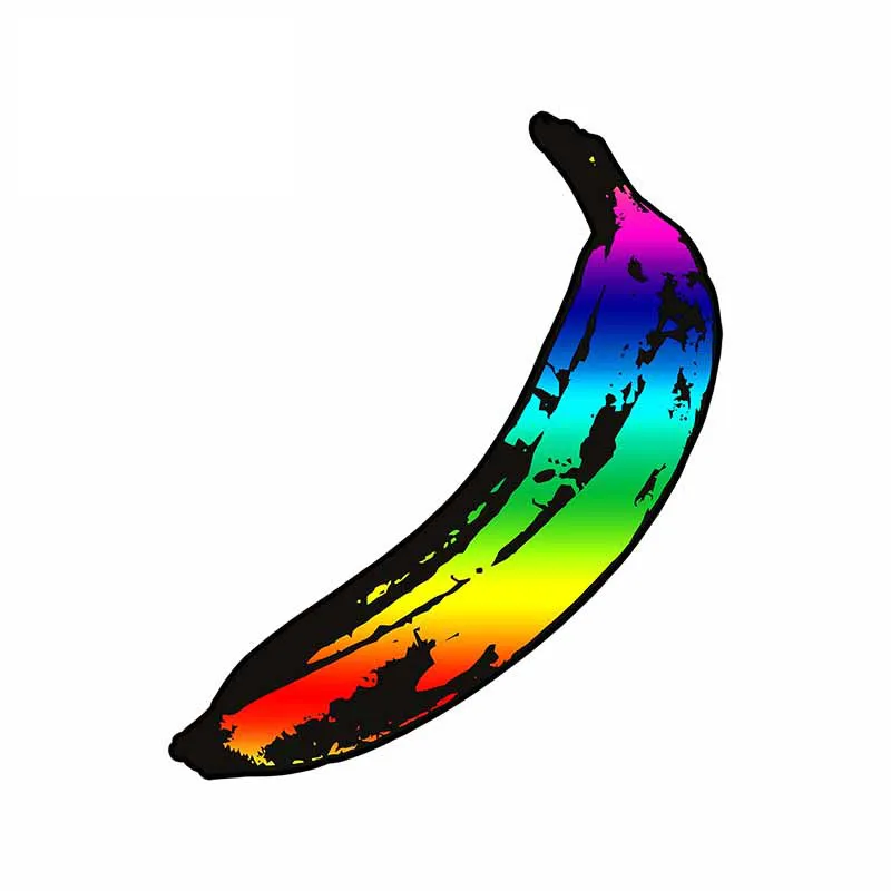 

Creative Car Sticker Rainbow Banana Accessories Vinyl PVC 13cm*11cm Motorcycle Waterproof Windshield Car Styling Decal