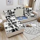 Чехол для мебели, эластичный чехол из мультяшного материала на 1-4 сиденья