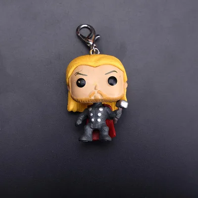 Модные Новые поп игрушки брелок Marvel Капитан Америка Железный человек брелок Дети Чудо Женщины брелок сумка Подвеска ювелирные изделия - Цвет: Синий