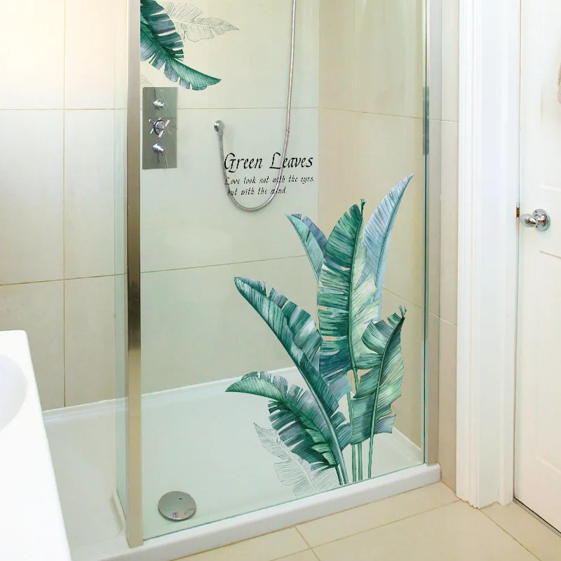 Банановый лист зеленое растение ТВ диван художественный фон настенные наклейки