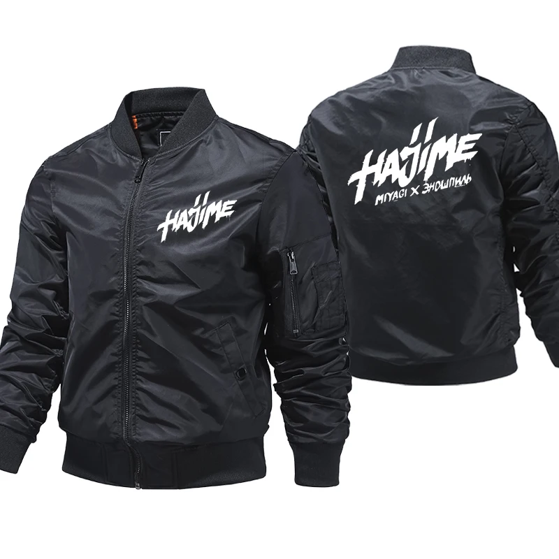 

Hajime Miyagi Andy Mens Flying jacket Fly Pilot jacket men Sweatshirt Hip Hop Harajuku Male Clothing 5XL Thick windproof jacket