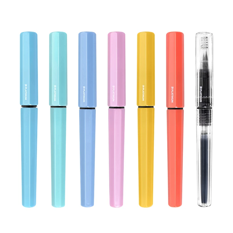 Ручка перьевая платиновая в японском стиле маленькая кавайная ручка-метеорит с