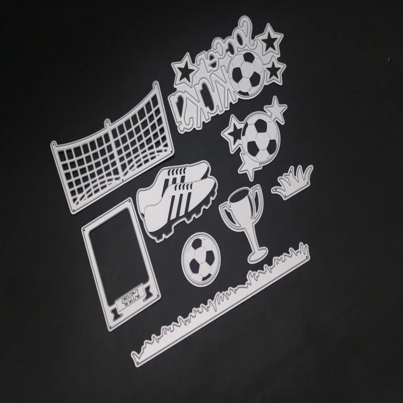 Металлические штампы с футбольной границей кроссовки вырезанные форма для