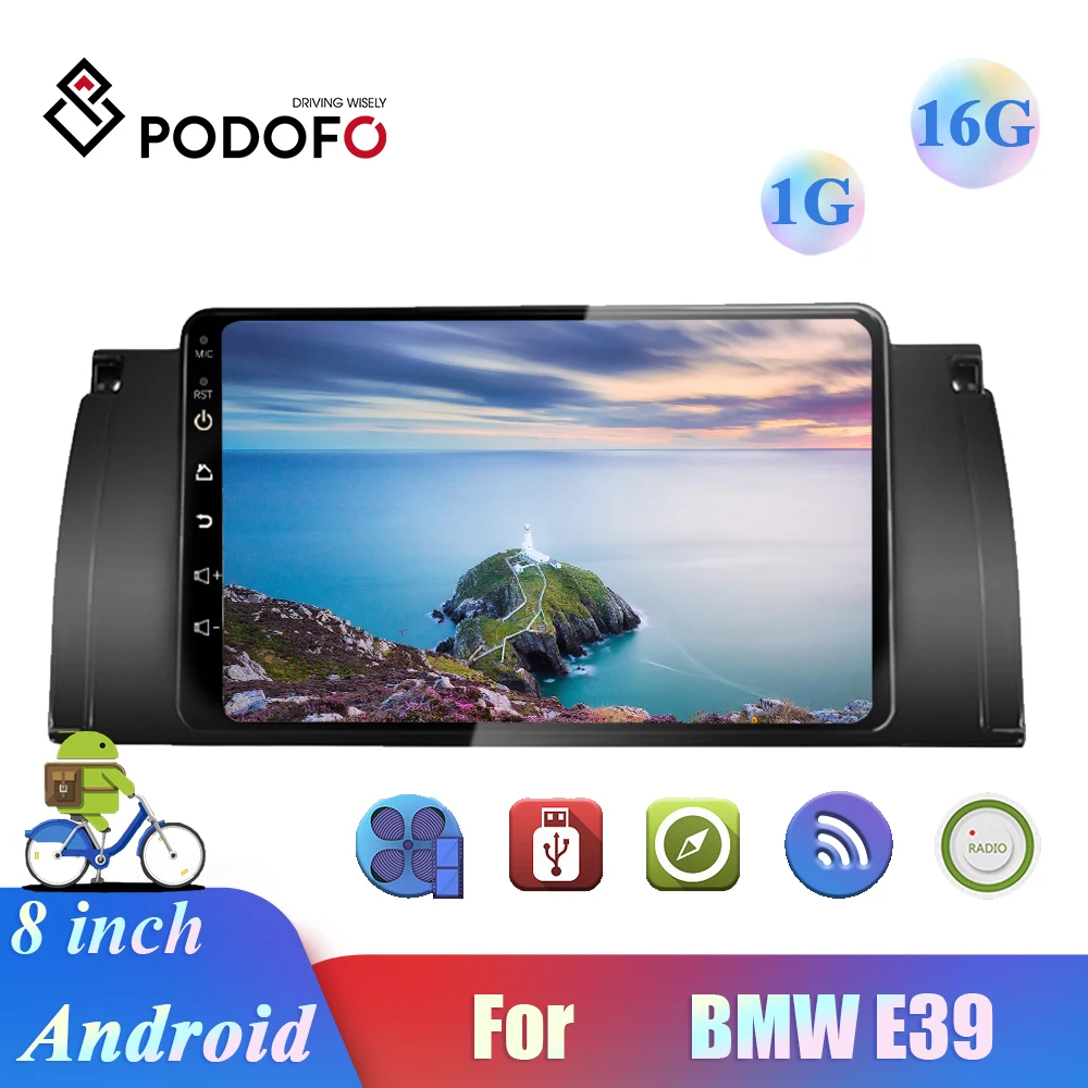 Автомагнитола Podofo мультимедийный плеер на Android с GPS Wi Fi FM Bluetooth управлением