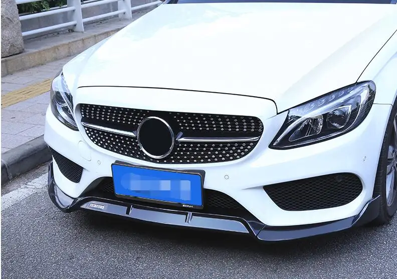 Для Mercedes Benz W205 рассеиватель переднего бампера защитные бамперы для C Class C200 C180