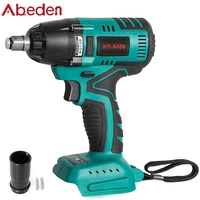 abeden 500n m rechargeable impact wrench brushless for makita 18v battery electric torque wrench drill cordless power tools