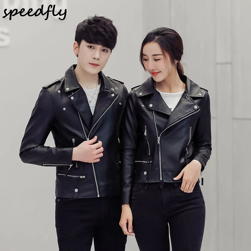 

New Black Soft Artificial Leather Jackets Smooth Motorcycle Women Crop Tops Fashion Zipper Pockets Slim Factory Outerwear