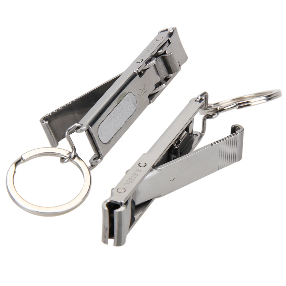 EDC Ultra-thin Clippers Cutter Stainless Keychain Portable Foldable Hand Toe Nail Outddor Camping Hiking Travel Tools | Спорт и