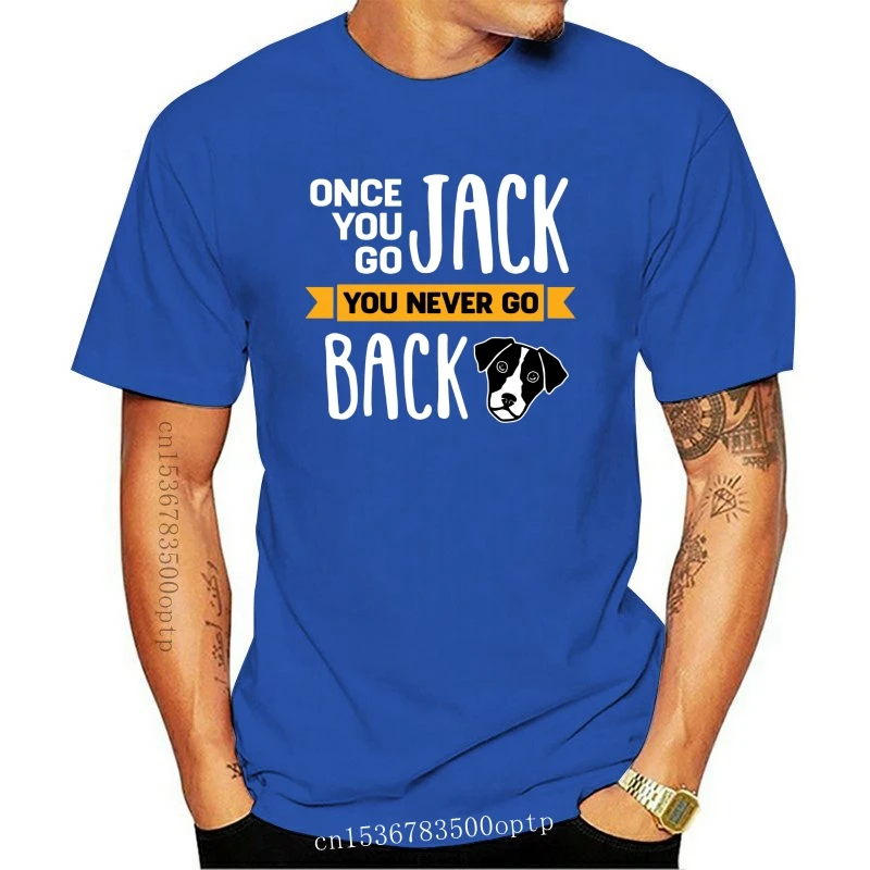 

Новая мужская футболка Джек Рассел терьер вы никогда не возвращаетесь Футболка женская мужская футболка