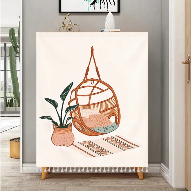 Короткая занавеска для шкафа полузанавеска с декоративной перегородкой кафе