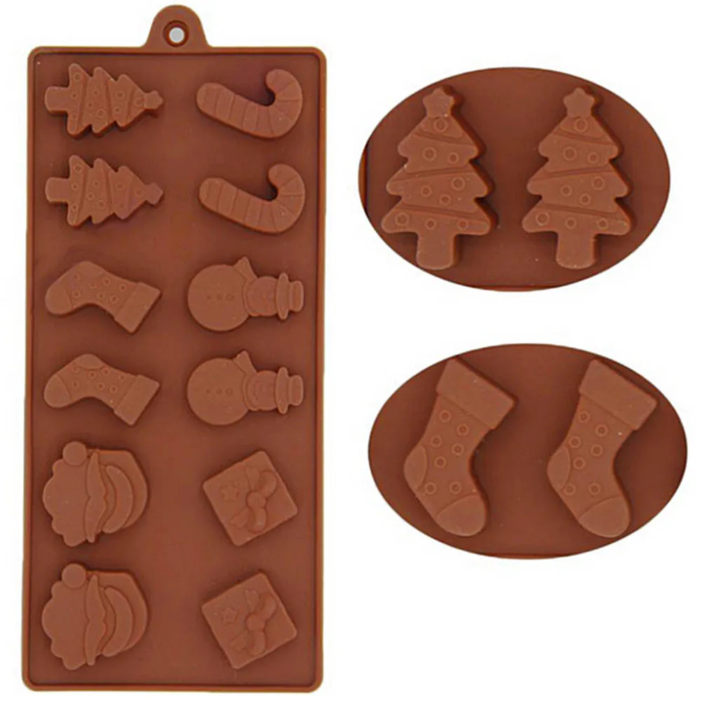Форма для рождественского печенья инструменты украшения торта силиконовая