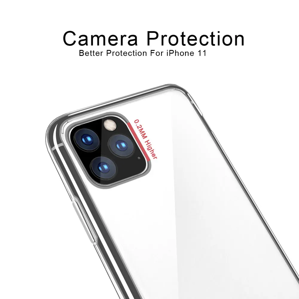 Акриловый силиконовый чехол из ТПУ для iPhone xsmax xr x 8 7 Plus Прозрачный 11 Por MAX 2019 Coque Fundas