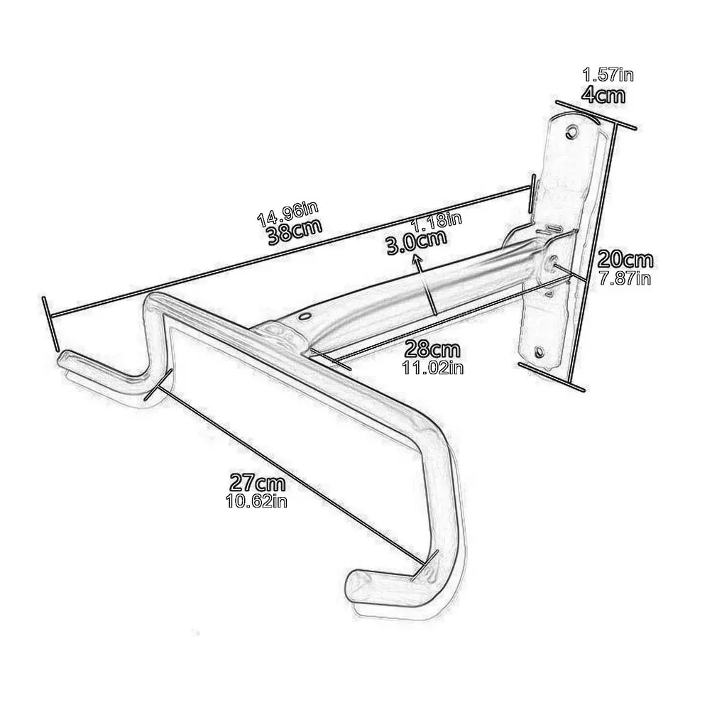

Bicycle Parking Rack Wall Stand Bike Durable Iron Repair Support Frame Portable Double Bike Park Stop Rack