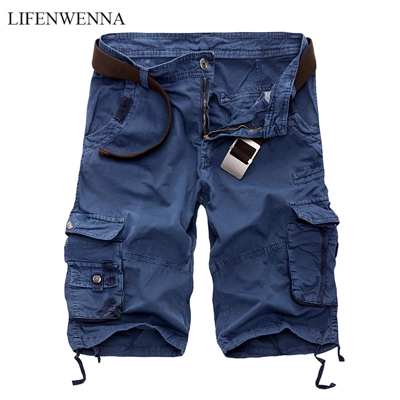 

LIFENWENNA Mens Military Cargo Shorts 2022 Brand New Army Camouflage Tactical Shorts Men Cotton Loose Work Casual Short Pants