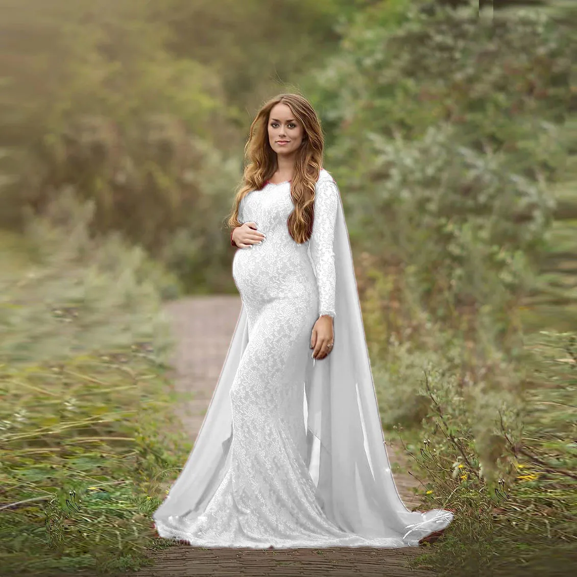 Sexy Maternity Photography Prop Maternity Dresses For Photo Shoot Lace ...