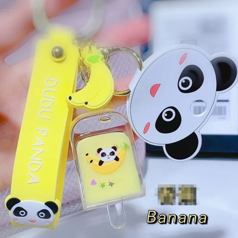 

Hot Sale High Quality New Creative Popsicle Glitter Key Chain Quicksand Keychain Liquid Floating Ice Cream Keyring Backpack