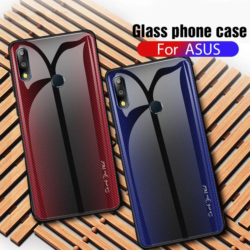 Роскошный чехол для телефона ASUS Zenfone Max Pro M1 M2 ZB601KL ZB602KL ZB631KL ZB633KL закаленное стекло чехол с градиентом