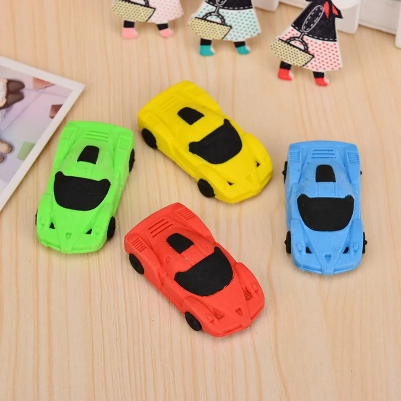 

Children's Cute Creative Sports Car Environmental Protection Non-toxic Eraser Wholesale Kawaii Office Supplies Stationery Prizes