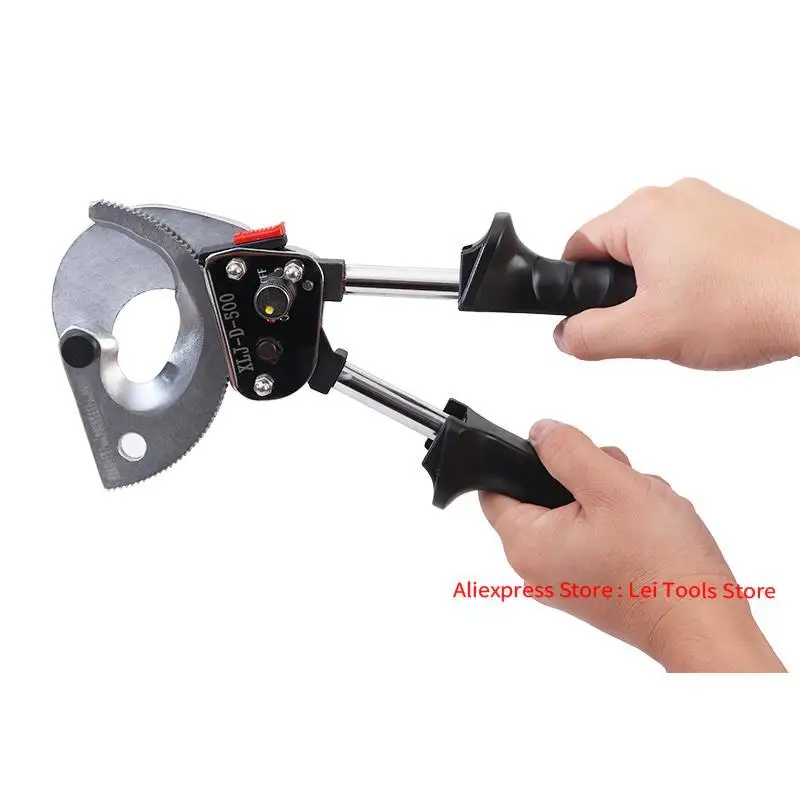 Резак для кабелей с храповым механизмом подходит резки медных/алюминиевых 300/500