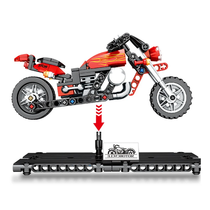 Технические внедорожные мотоциклетные строительные блоки подходят для