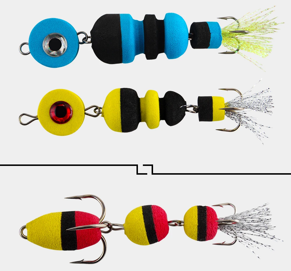 Señivos de pesca coloridos diseñados para una pesca efectiva y atractiva