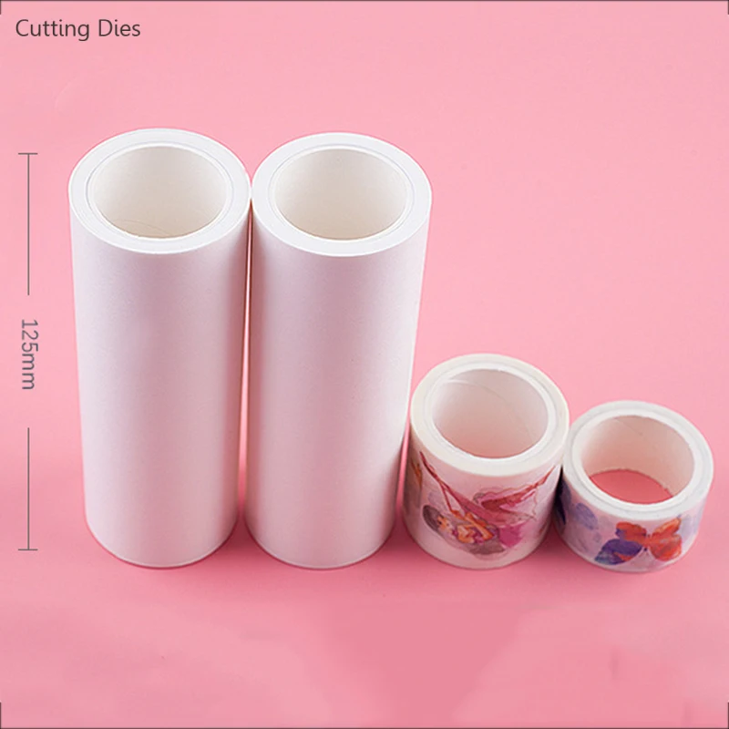 Чистый белый пустой Бумага лента для декорации Washi тональный крем сужающаяся к