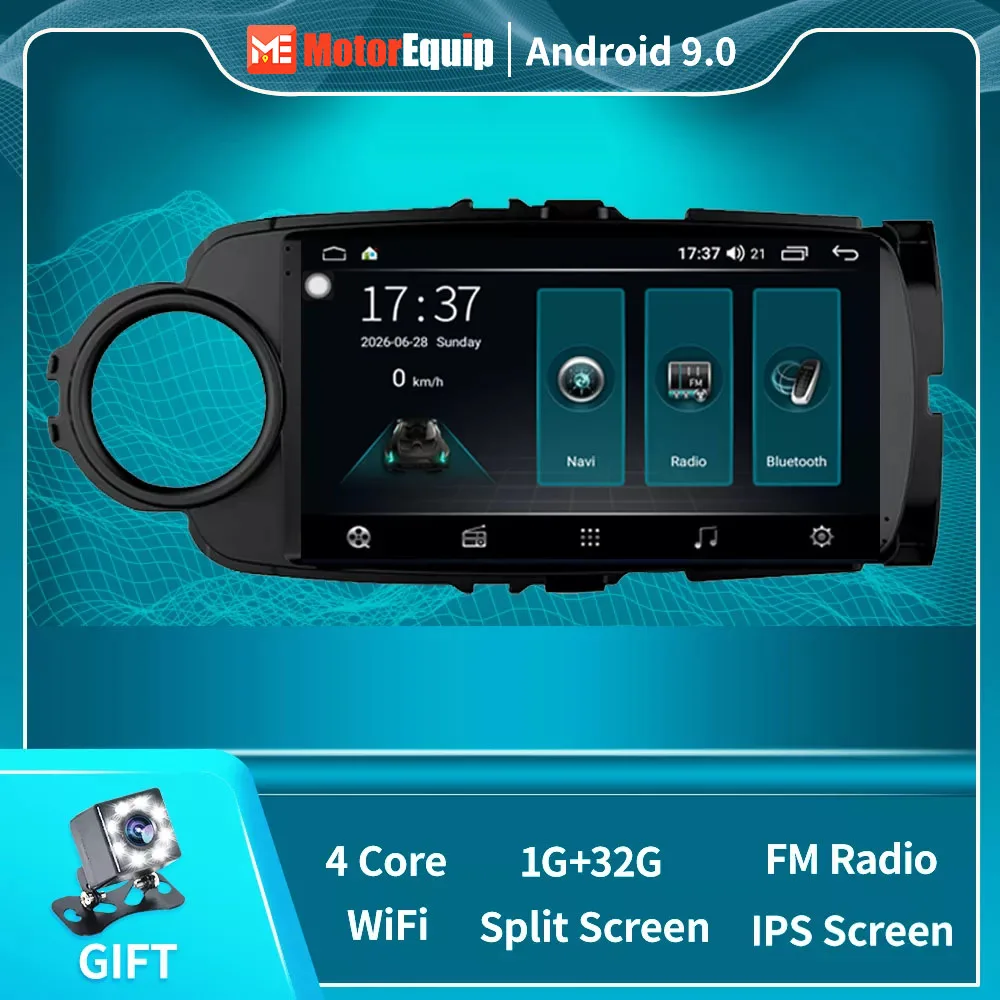 

2 Din Smart Car System For Toyota Yaris 2012-2018 Autoradio GPS Navigation With Carplay Android Auto 4G WiF Camera no dvd Player
