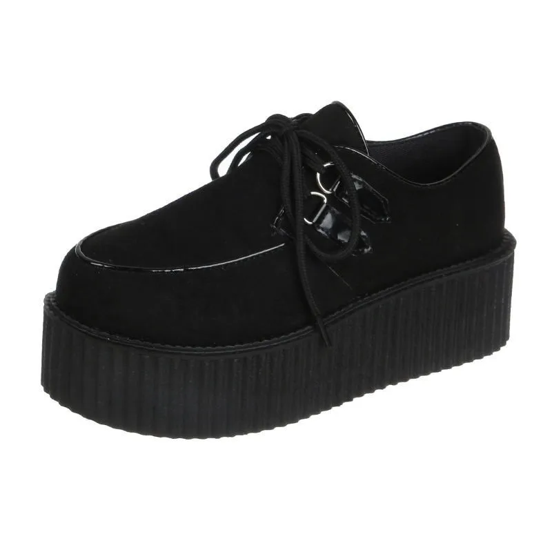 

Ins Trend Fashion Women Sneakers Platform Flat Heel Leopard Zebra Height Increasing Cool Goth Muffin Shoes Ladies Female Whosale