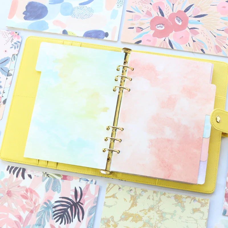 Domikee Candy kawaii школьный школьник с 6 отверстиями бумажный индексный разделитель