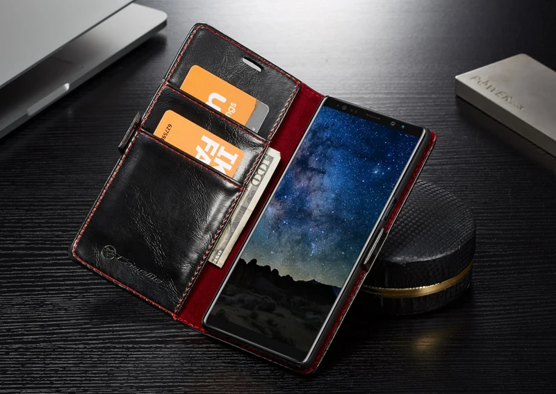 Чехол для телефона samsung galaxy note 9, винтажный кожаный чехол с отделениями для карт, кошелек, флип для samsung Note 8, 4, 5, S8, S9, S10 Plus, чехол